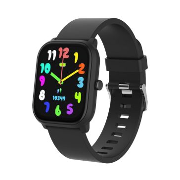 Denver SWK-120BK gyerek okosóra, Bluetooth hívás és pulzusmérő funkcióval, fekete színben