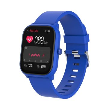   Denver SWK-120BU okosóra gyerekeknek, Bluetooth hívás és pulzusmérő funkcióval, kék