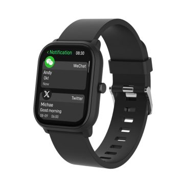 Denver SWK-120BK gyerek okosóra, Bluetooth hívás és pulzusmérő funkcióval, fekete színben