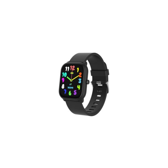 Denver SWK-120BK gyerek okosóra, Bluetooth hívás és pulzusmérő funkcióval, fekete színben