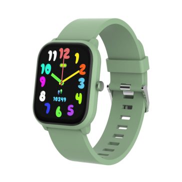   Denver SWK-120GN okosóra gyerekeknek, Bluetooth hívás és pulzusmérő funkcióval, zöld