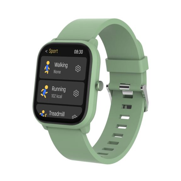 Denver SWK-120GN okosóra gyerekeknek, Bluetooth hívás és pulzusmérő funkcióval, zöld