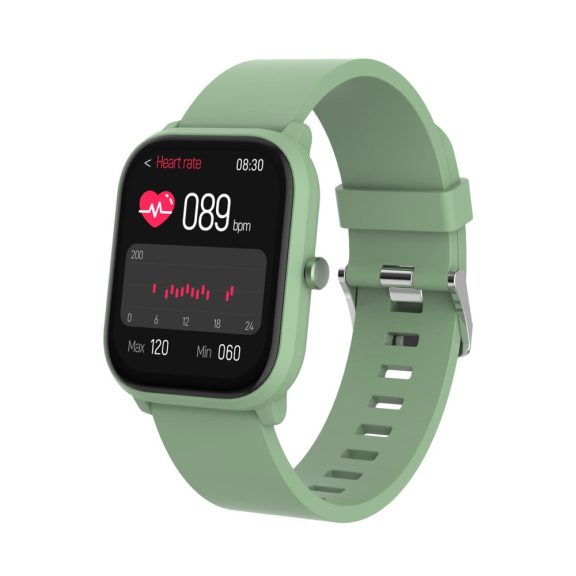 Denver SWK-120GN okosóra gyerekeknek, Bluetooth hívás és pulzusmérő funkcióval, zöld