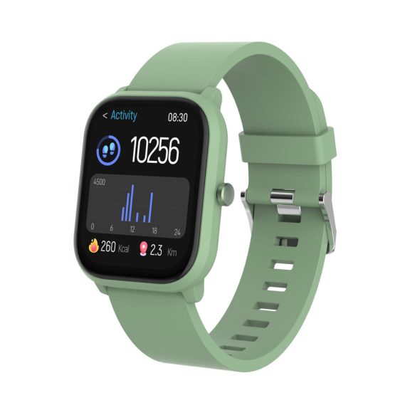 Denver SWK-120GN okosóra gyerekeknek, Bluetooth hívás és pulzusmérő funkcióval, zöld