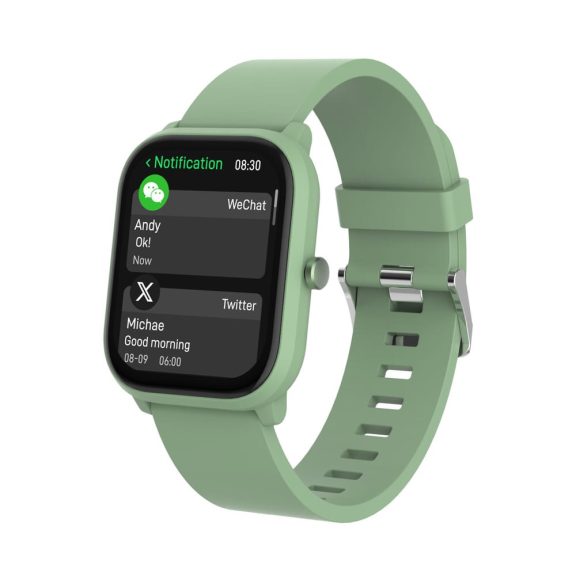 Denver SWK-120GN okosóra gyerekeknek, Bluetooth hívás és pulzusmérő funkcióval, zöld