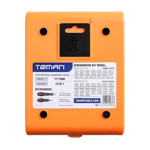 Toman TT-7300 73 db-os Professzionális Bitkészlet