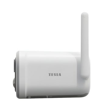 TESLA reflektoros okos kamera, akkumulátorral, 2K felbontás, sziréna és LED világítás, TSL-CAM-BF100