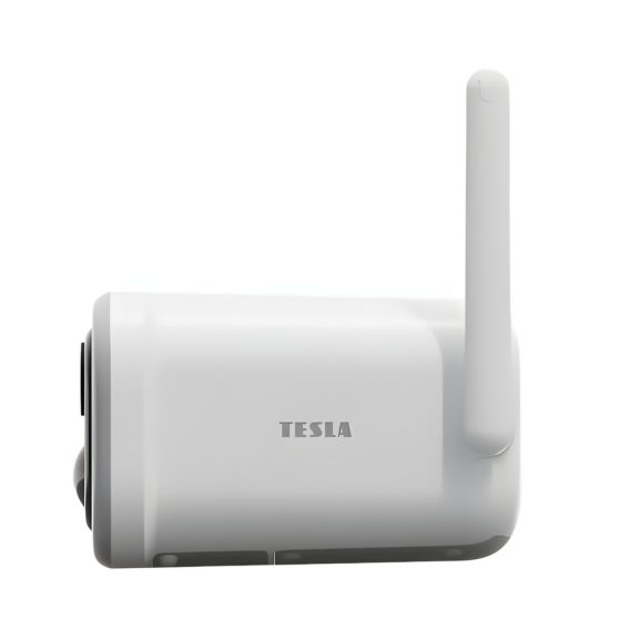 TESLA reflektoros okos kamera, akkumulátorral, 2K felbontás, sziréna és LED világítás, TSL-CAM-BF100