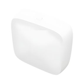 TESLA okos hőmérséklet- és páratartalom érzékelő fehér színben, kompakt mérettel