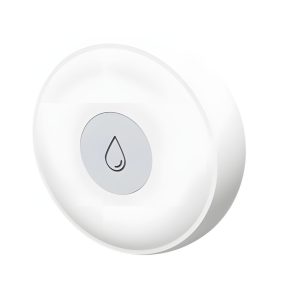 TESLA okos vízszivárgás érzékelő Zigbee kapcsolattal, fehér színben