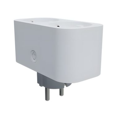 TESLA Smart Plug Dual SD300 okos Wi-Fi dupla konnektor, külön vezérelhető aljzatokkal és energiafogyasztás mérővel