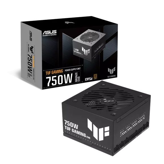 Asus TUF Gaming 750W - TUF-GAMING-750B-EVO - 80+ Bronze - Moduláris - fekete tápegység