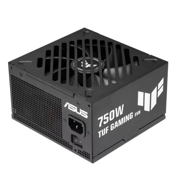 ASUS TUF Gaming 750W Gold EVO tápegység, 80 PLUS Gold, teljesen moduláris, ATX 3.1, fekete