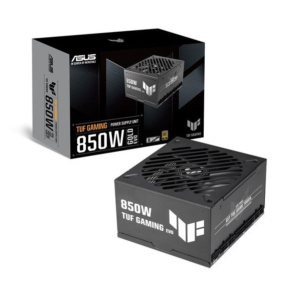 Asus TUF Gaming 850W - TUF-GAMING-850G-EVO - 80+ Gold - Moduláris - fekete tápegység