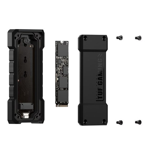 ASUS TUF GAMING A2 - külső ház - m.2 NVMe SSD > USB3.2 Type-C - Fekete