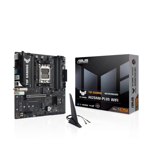 Asus TUF Gaming A620AM-Plus WiFi AM5 alaplap DDR5 támogatással és Wi-Fi 6 kapcsolattal
