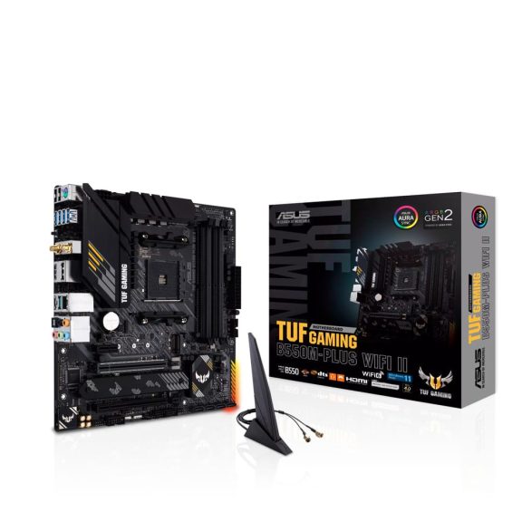 Asus TUF GAMING B550M-PLUS WIFI II AM4 microATX alaplap, Wi-Fi 6 és PCIe 4.0