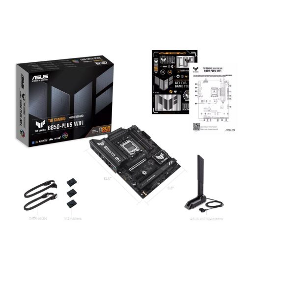 ASUS TUF GAMING B850-PLUS WIFI alaplap, AM5, Wi-Fi 7, PCIe 5.0, ATX