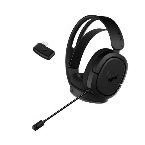 Asus TUF Gaming H1 Wireless vezeték nélküli gamer fejhallgató fekete színben