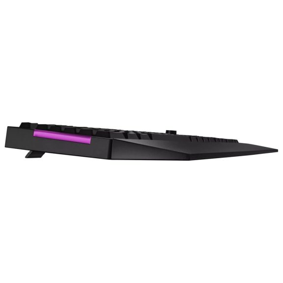 ASUS TUF Gaming K1 vezetékes gamer billentyűzet, RGB világítás, dedikált hangerőszabályzó, US angol kiosztás, fekete
