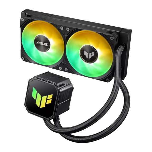 Asus TUF Gaming LC III 240 ARGB folyadékhűtés, integrált ARGB ventilátorok, fekete