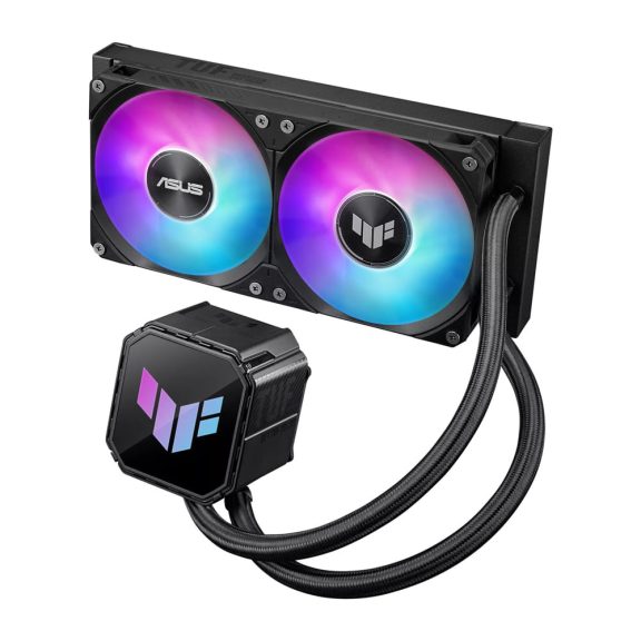 Asus TUF Gaming LC III 240 ARGB folyadékhűtés, integrált ARGB ventilátorok, fekete