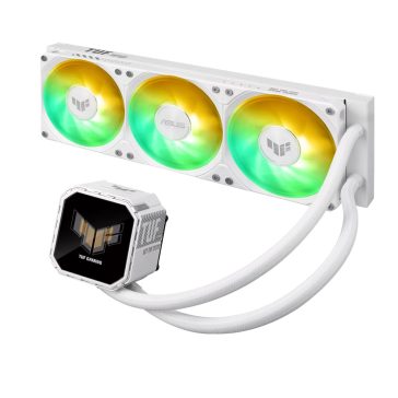   Asus TUF Gaming LC III 360 ARGB LCD White Edition CPU vízhűtés, 2.8" IPS kijelző, fehér