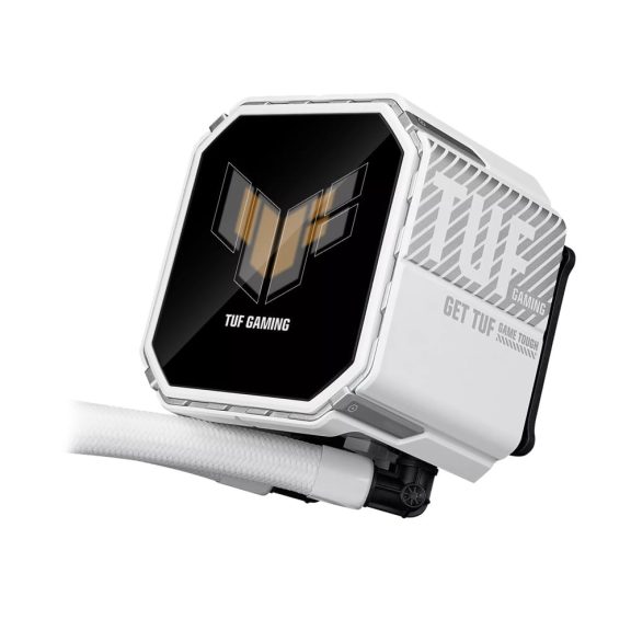 Asus TUF Gaming LC III 360 ARGB LCD White Edition CPU vízhűtés, 2.8" IPS kijelző, fehér