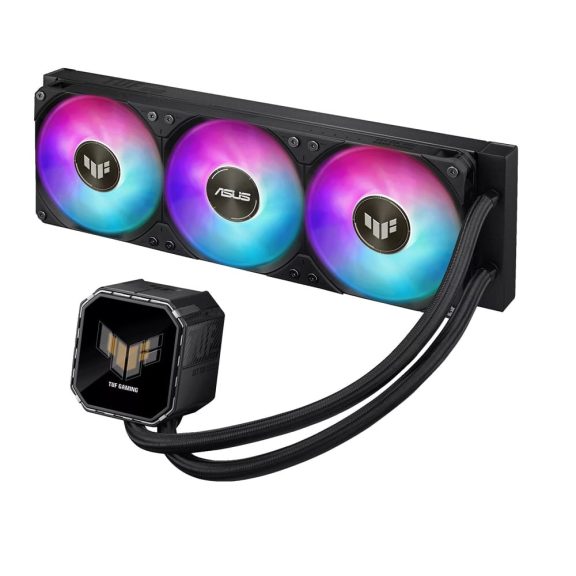 Asus TUF Gaming LC III 360 ARGB LCD CPU vízhűtés, 2.8" IPS kijelző, fekete