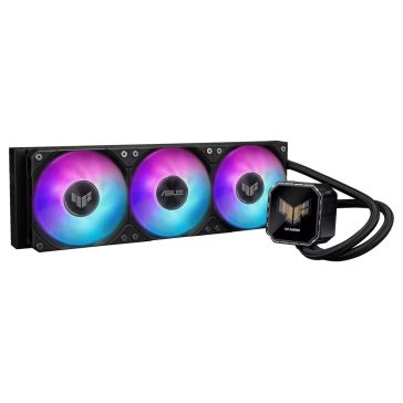   Asus TUF Gaming LC III 360 ARGB LCD CPU vízhűtés, 2.8" IPS kijelző, fekete