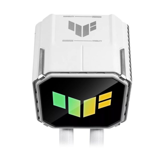 Asus TUF Gaming LC III 360 ARGB White Edition vízhűtés három fehér ARGB ventilátorral