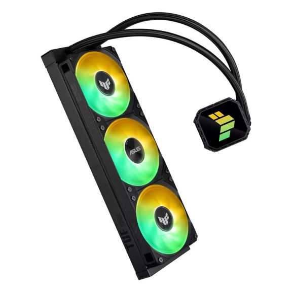 Asus TUF Gaming LC III 360 ARGB fekete vízhűtés három ARGB ventilátorral