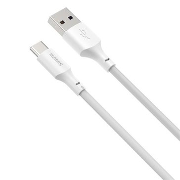   Baseus Simple Wisdom USB Type-A – USB Type-C 5A gyorstöltő adatkábel készlet, 1.5m, fehér