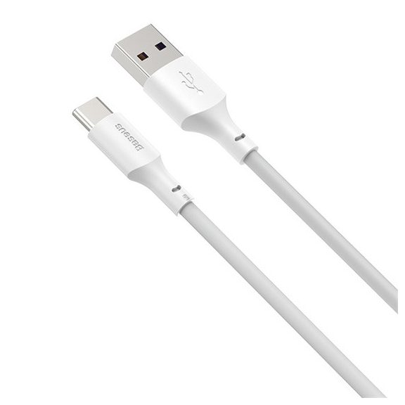 Baseus Simple Wisdom USB Type-A – USB Type-C 5A gyorstöltő adatkábel készlet, 1.5m, fehér