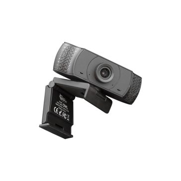 White Shark OWL webkamera Full HD felbontással, dupla CMOS szenzorral és USB 2.0 csatlakozással, fekete színben.