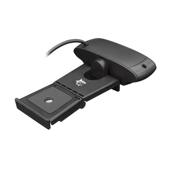 White Shark OWL webkamera Full HD felbontással, dupla CMOS szenzorral és USB 2.0 csatlakozással, fekete színben.