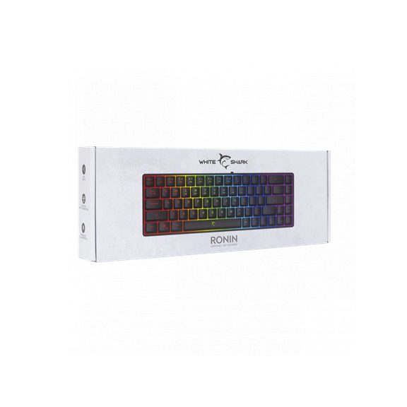 White Shark GK-2201B-HU RONIN vezetékes membrán gamer billentyűzet - fekete - HU