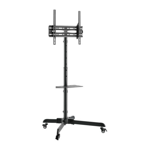 SBOX FS-224-2 mobil TV-állvány 32–55 colos képernyőkhöz, polccal