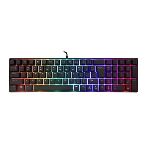 White Shark GK-001114B GLADIUS vezetékes membrán gamer billentyűzet - fekete - US