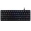 White Shark NAGAMAKI Black kompakt mechanikus gaming billentyűzet red low profile switch-ekkel és rainbow világítással.
