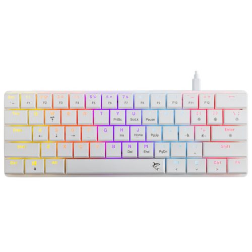 White Shark GK-006211-W/R-US NAGAMAKI vezetékes mechanikus (Red switch) gamer billentyűzet - fehér - US