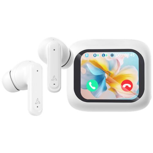 SBOX EB-TWS08-W bluetooth v5.4 in-ear fülhallgató touch kijelzővel és mikrofonnal - BR+EDR+BLE - fehér