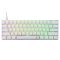 White Shark SHINOBI 2 fehér kompakt mechanikus gaming billentyűzet barna kapcsolókkal, US kiosztással és RGB világítással.