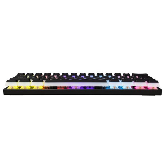 White Shark ASHIKO 2 fekete mechanikus gaming billentyűzet red switch-ekkel és rainbow háttérvilágítással.
