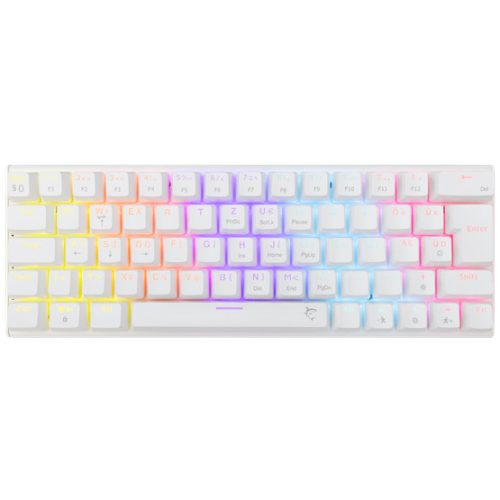 White Shark GK-002223V2-W/BL-HU WAKIZASHI-2 vezetékes mechanikus gamer billentyűzet - fehér - HU