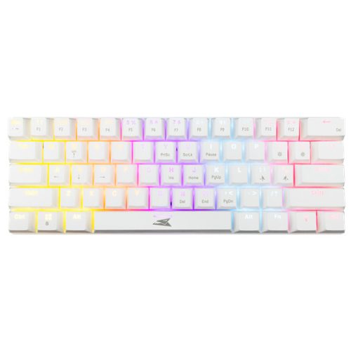 Baracuda BGK-03211W/R-US DOLPHIN-W - Mechanikus gamer billentyűzet piros kapcsolóval - Fehér - US