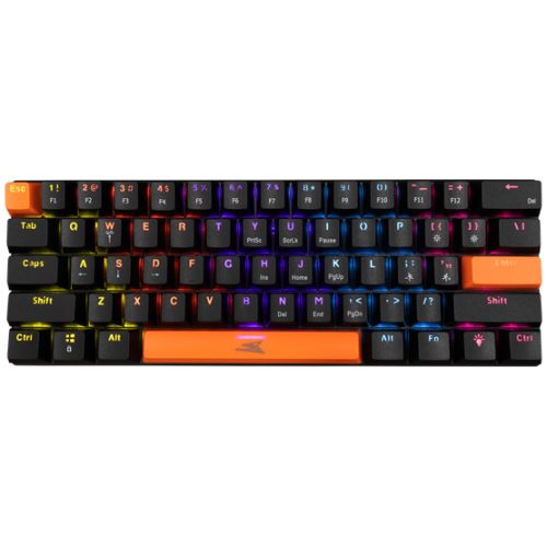 Baracuda BGK-03121B/BL-US DOLPHIN-B - Mechanikus gamer billentyűzet kék kapcsolóval - Fekete - US