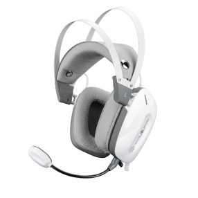   White Shark GOTTAN vezetékes gamer fejhallgató, 53 mm, 3,5 mm jack, fehér - GH-2446W