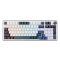 White Shark Excalibur L mechanikus gaming billentyűzet, RGB, tri-mode csatlakozás, US kiosztás, fehér