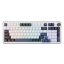White Shark Excalibur L mechanikus gaming billentyűzet, RGB, tri-mode csatlakozás, US kiosztás, fehér